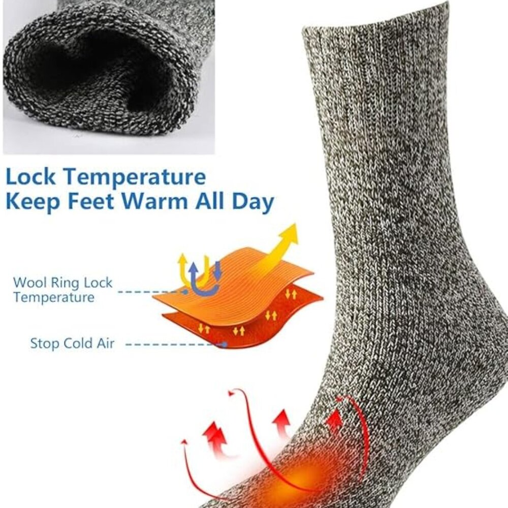 5 Paris Thermal Socks Winter Warm Socks - Picture 6 of 7